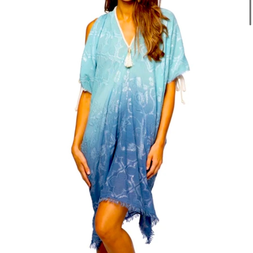 Open shoulder dress / kaftan / cover up